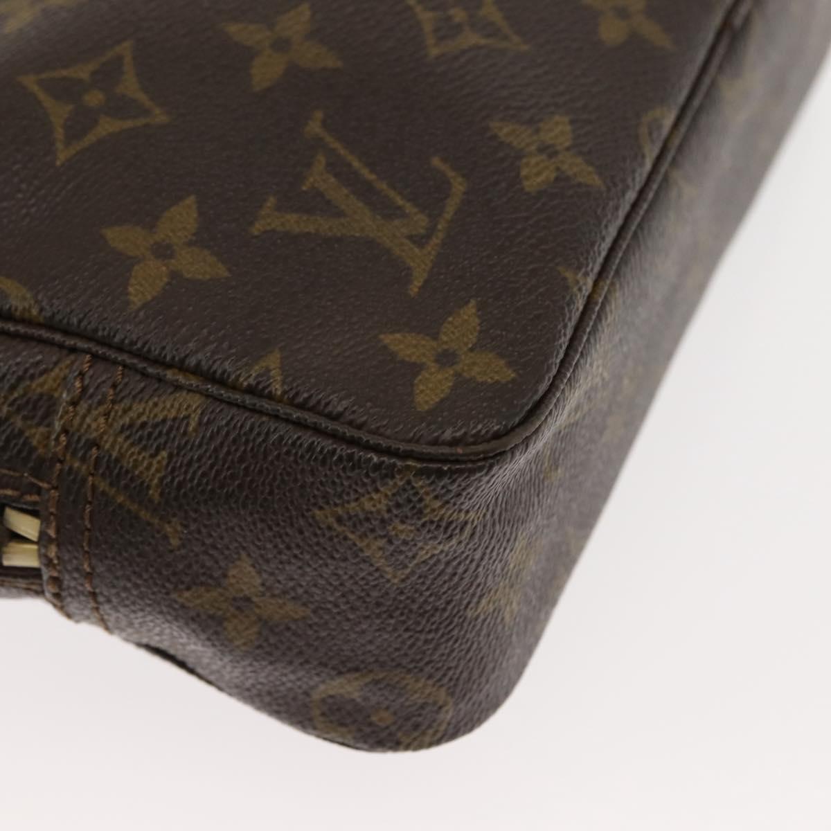 LOUIS VUITTON Monogram Trousse Toilette 23 Clutch Bag M47524 LV Auth 147231
