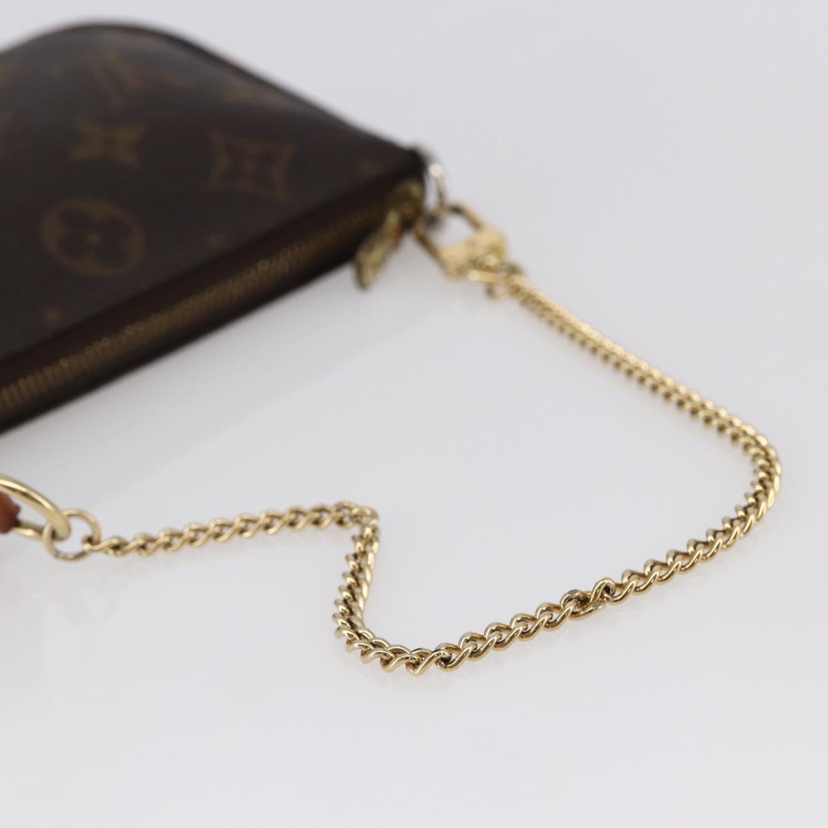 LOUIS VUITTON Monogram Mini Pochette Accessoires Pouch M58009 LV Auth 147233