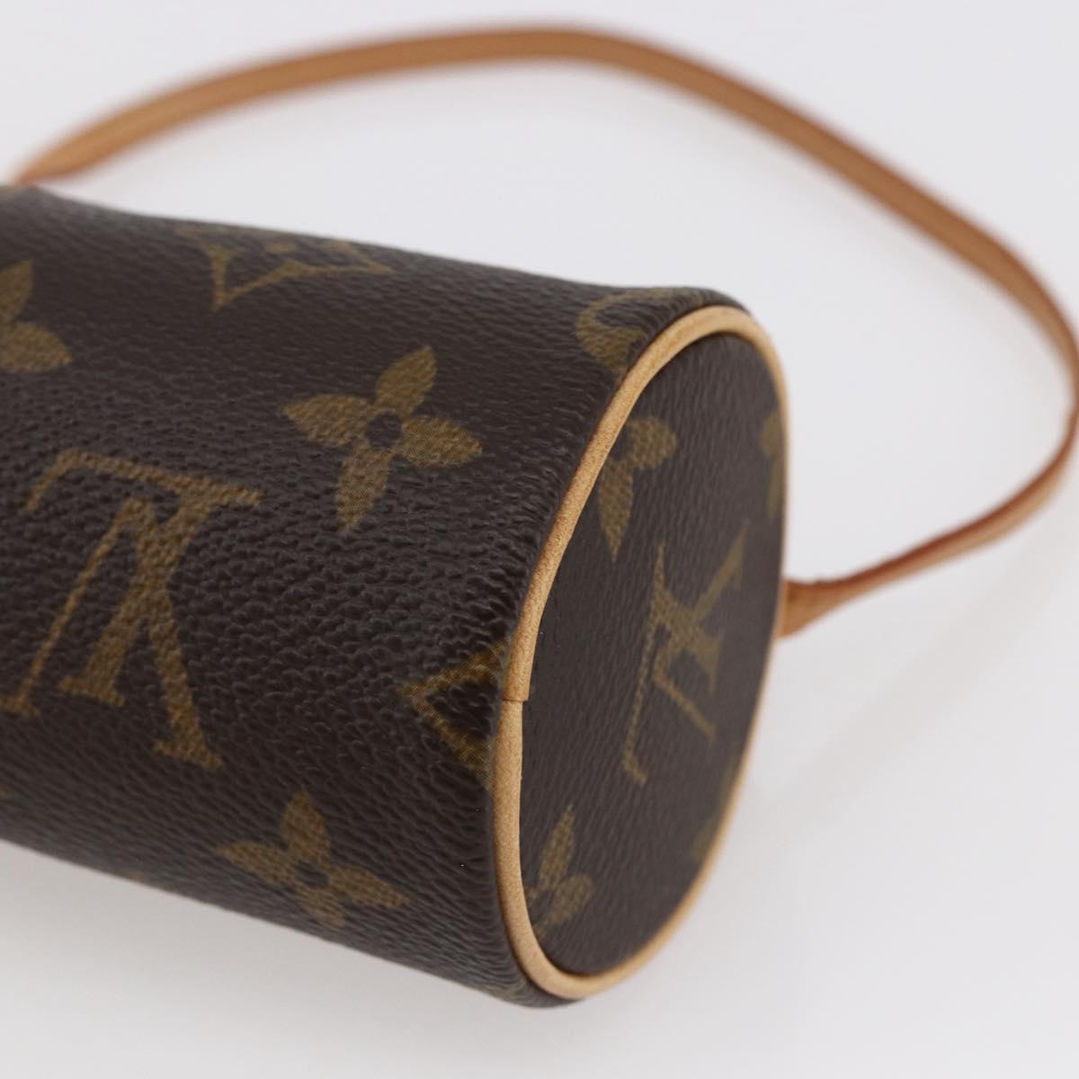 LOUIS VUITTON Monogram Papillon Pouch LV Auth 147235
