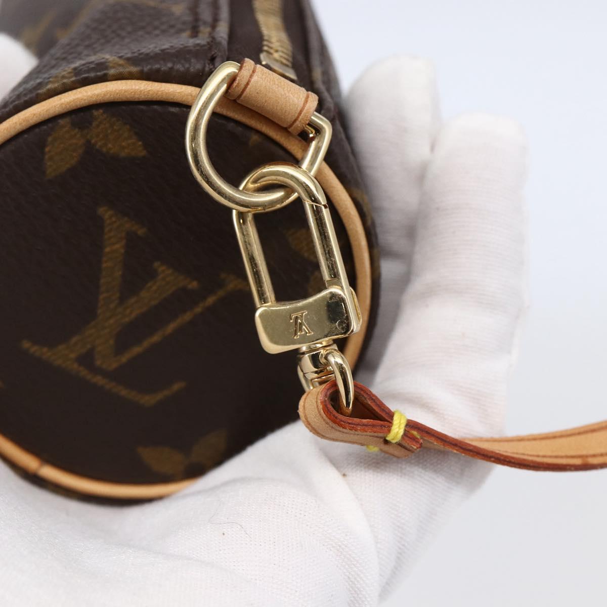 LOUIS VUITTON Monogram Papillon Pouch LV Auth 147235