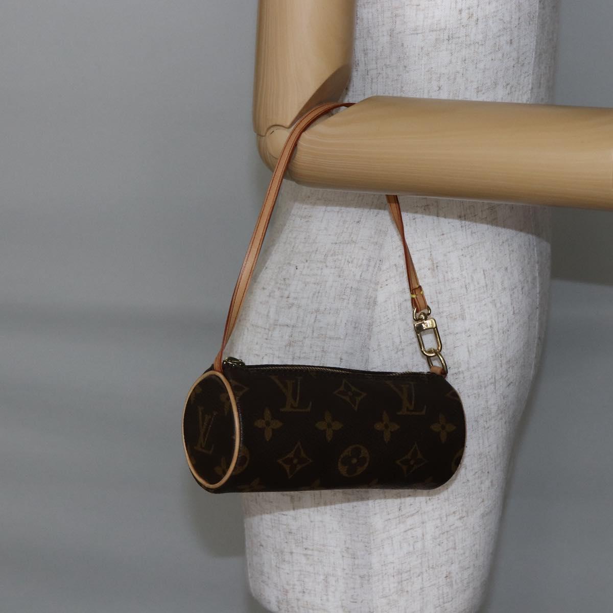 LOUIS VUITTON Monogram Papillon Pouch LV Auth 147235