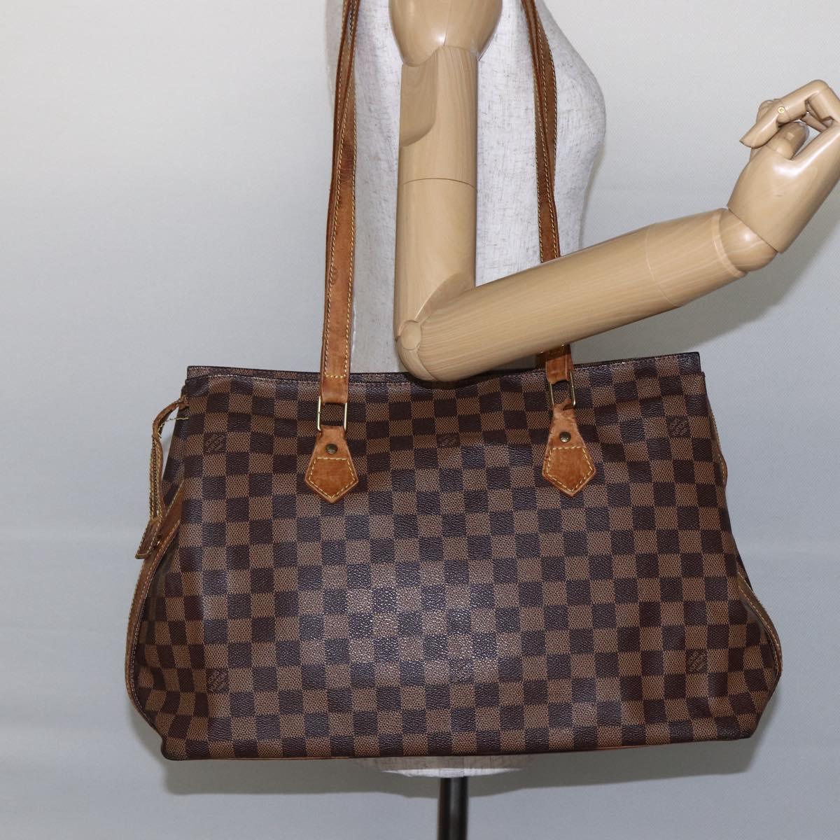 LOUIS VUITTON Damier Ebene Colombine Bag 100th Anniversary N99037 Auth 147240