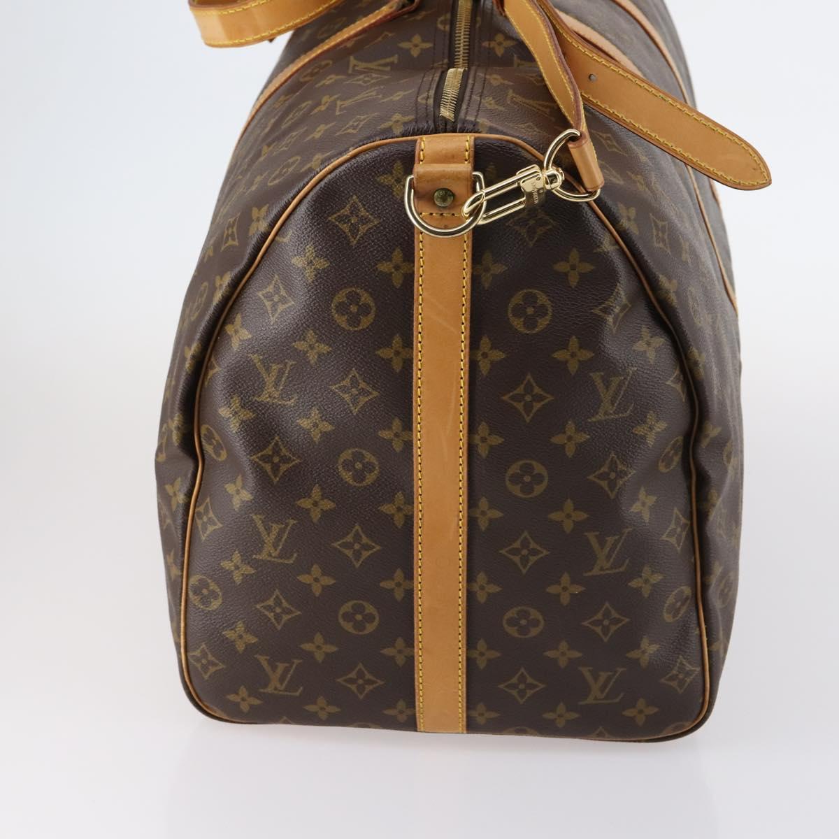 LOUIS VUITTON Monogram Keepall Bandouliere 60 Boston Bag M41412 LV Auth 147250