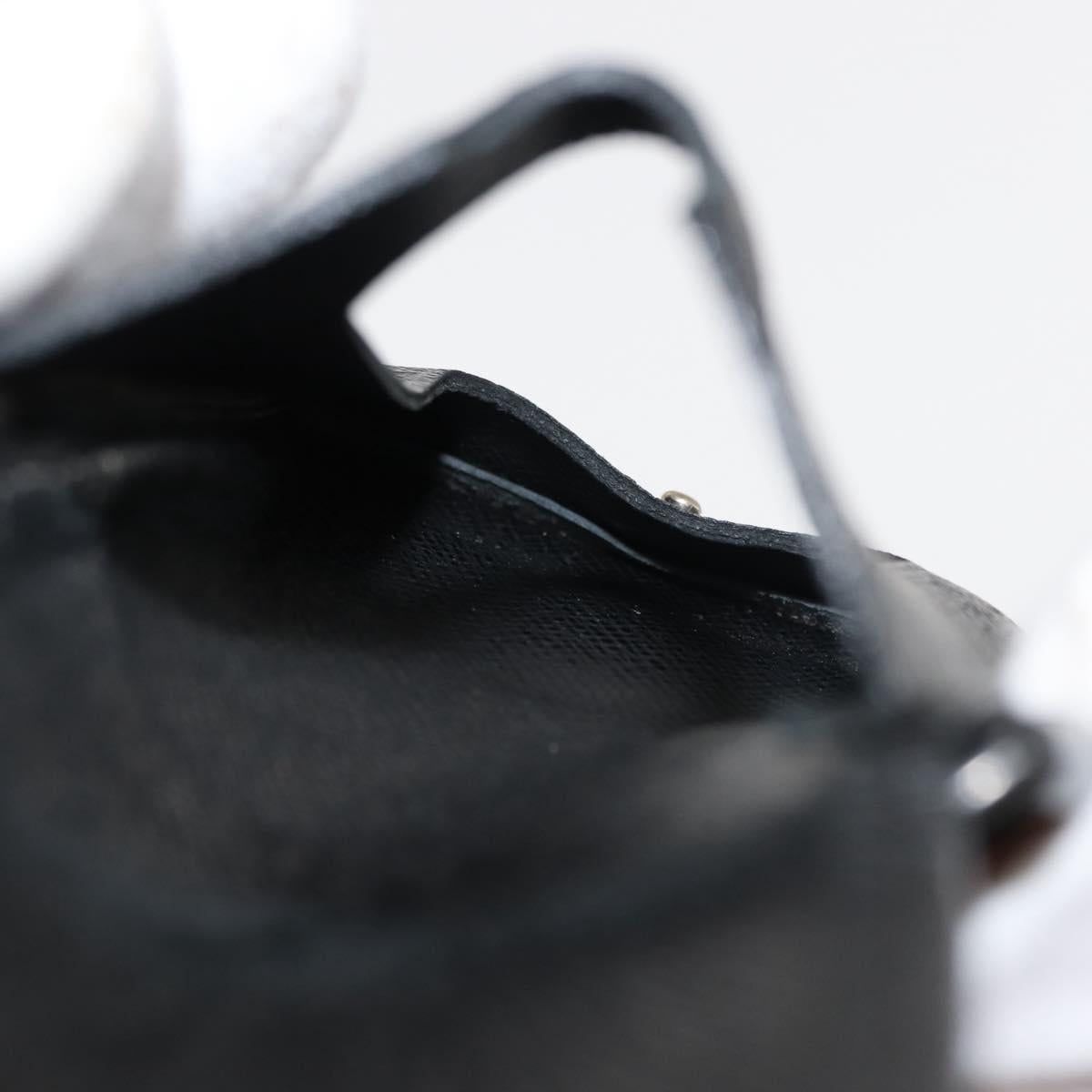 LOUIS VUITTON Epi Porte CartesID Bandouliere Card Case Black M60082 Auth 147251