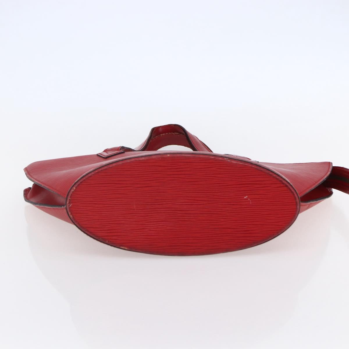 LOUIS VUITTON Epi Saint Jacques Shoulder Bag Red M52277 LV Auth 147252
