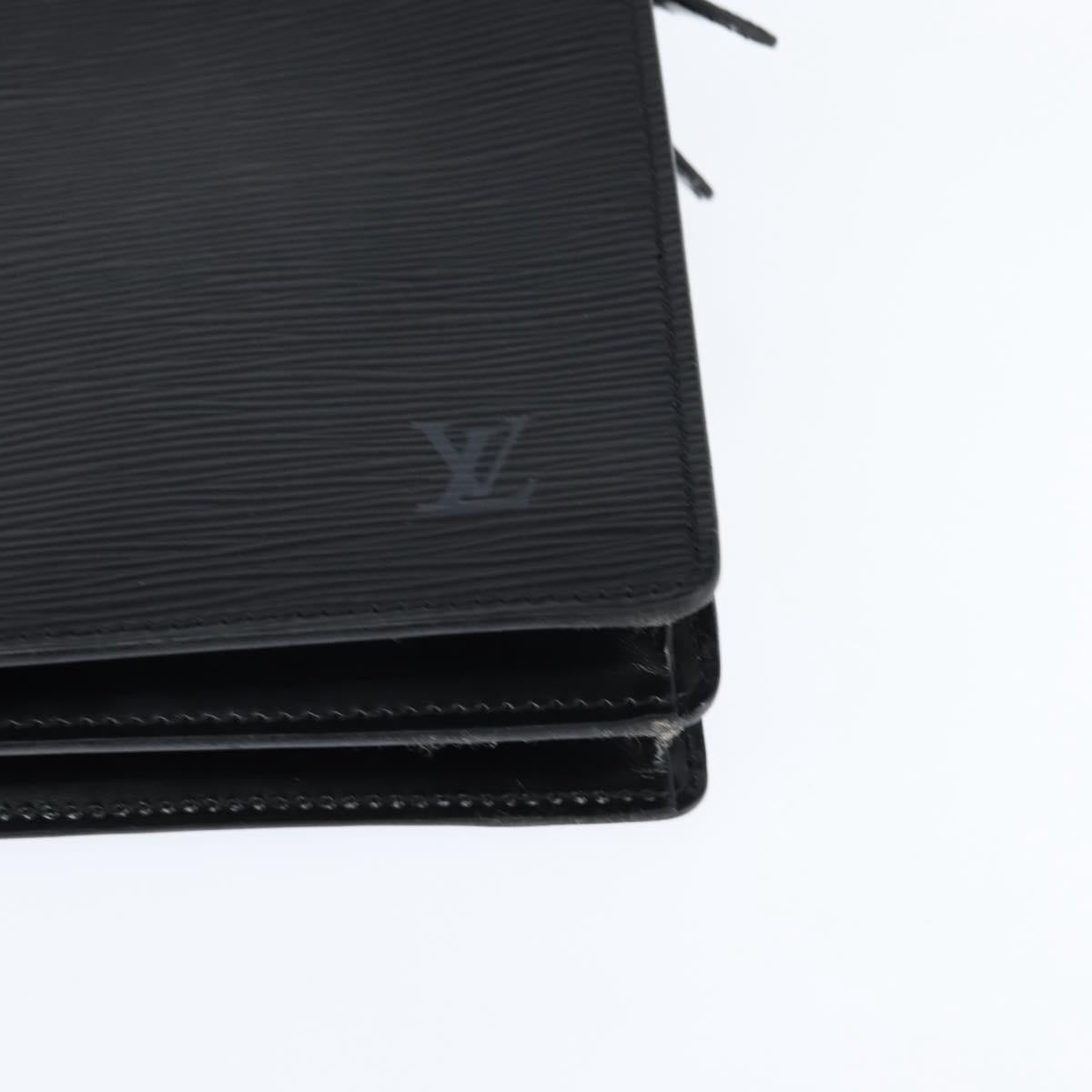 LOUIS VUITTON Epi Angian Shoulder Bag 2way Black M52112 LV Auth 147253