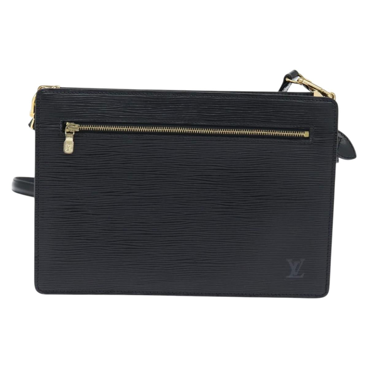 LOUIS VUITTON Epi Angian Shoulder Bag 2way Black M52112 LV Auth 147253