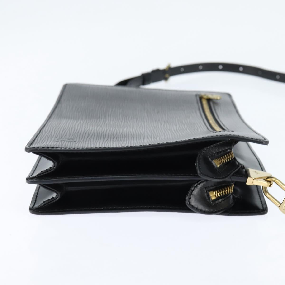 LOUIS VUITTON Epi Angian Shoulder Bag 2way Black M52112 LV Auth 147253