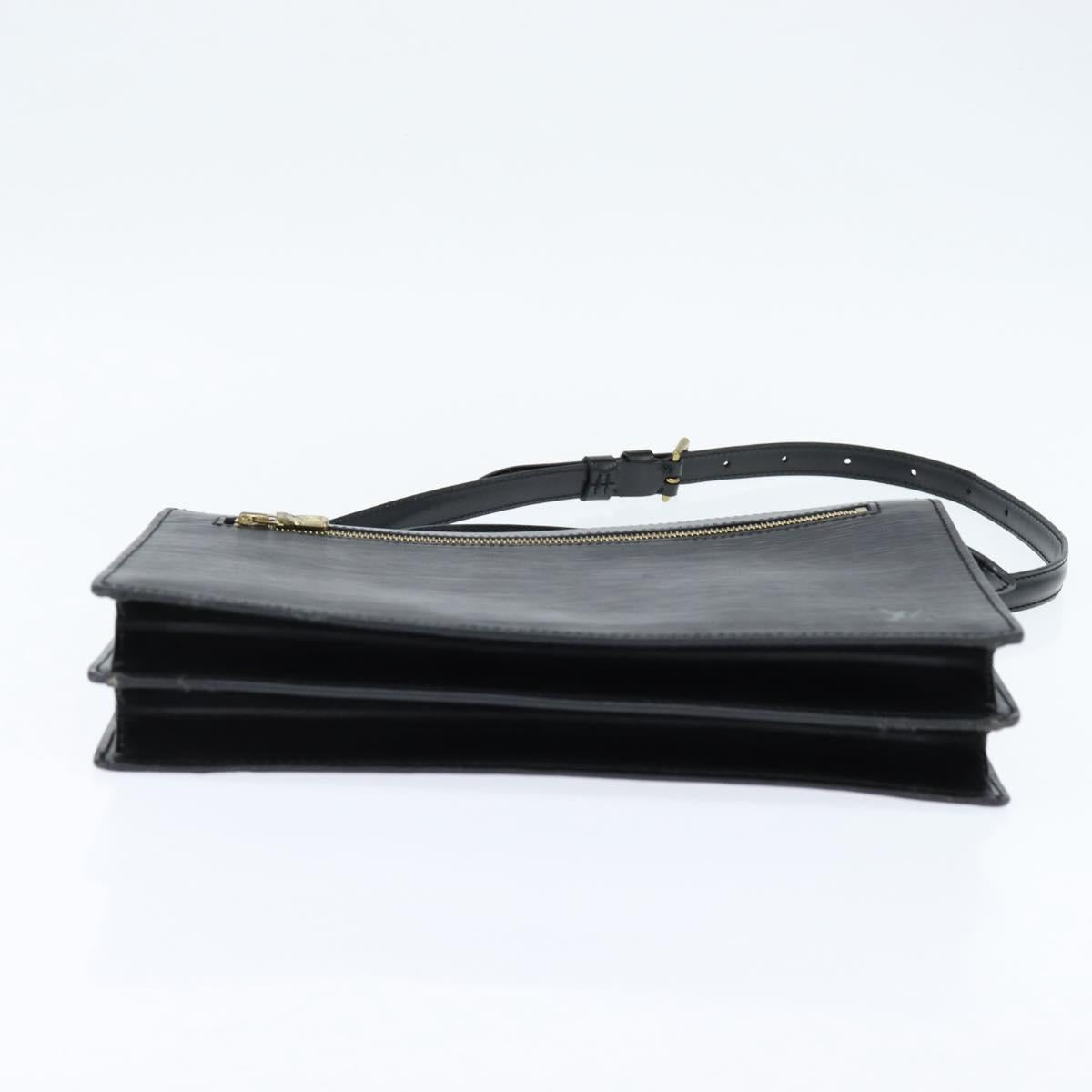 LOUIS VUITTON Epi Angian Shoulder Bag 2way Black M52112 LV Auth 147253