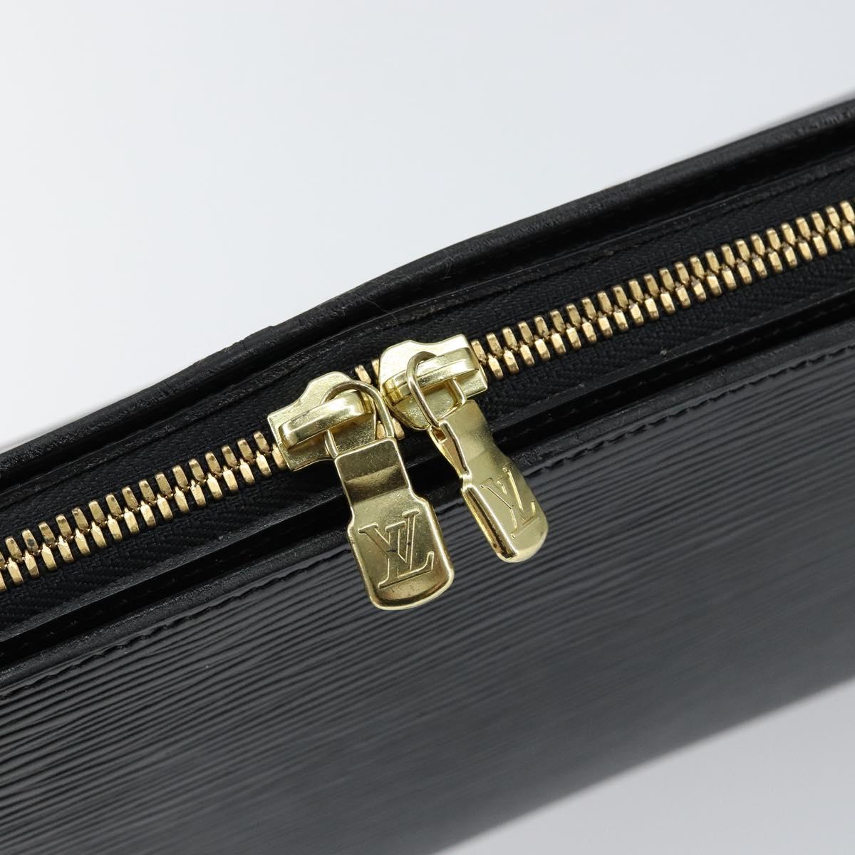 LOUIS VUITTON Epi Dauphine GM Cosmetic Pouch Black M48432 LV Auth 147254