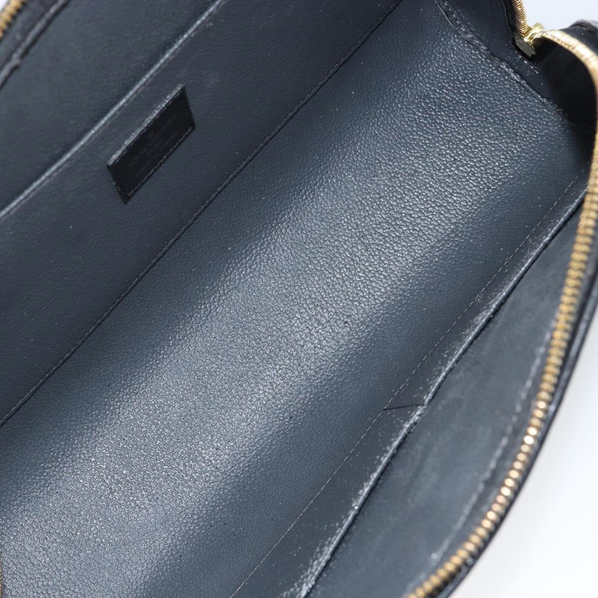 LOUIS VUITTON Epi Dauphine GM Cosmetic Pouch Black M48432 LV Auth 147254