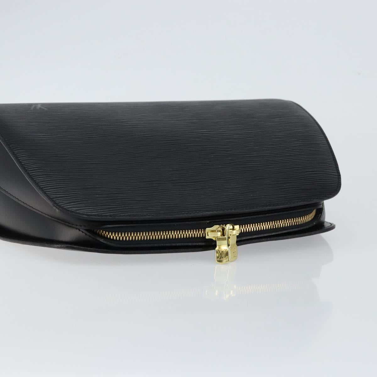 LOUIS VUITTON Epi Dauphine GM Cosmetic Pouch Black M48432 LV Auth 147254