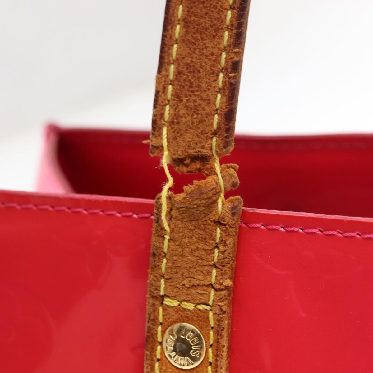 LOUIS VUITTON Monogram Vernis Reade PM Bag Fuchsia Pink M91221 LV Auth 147256