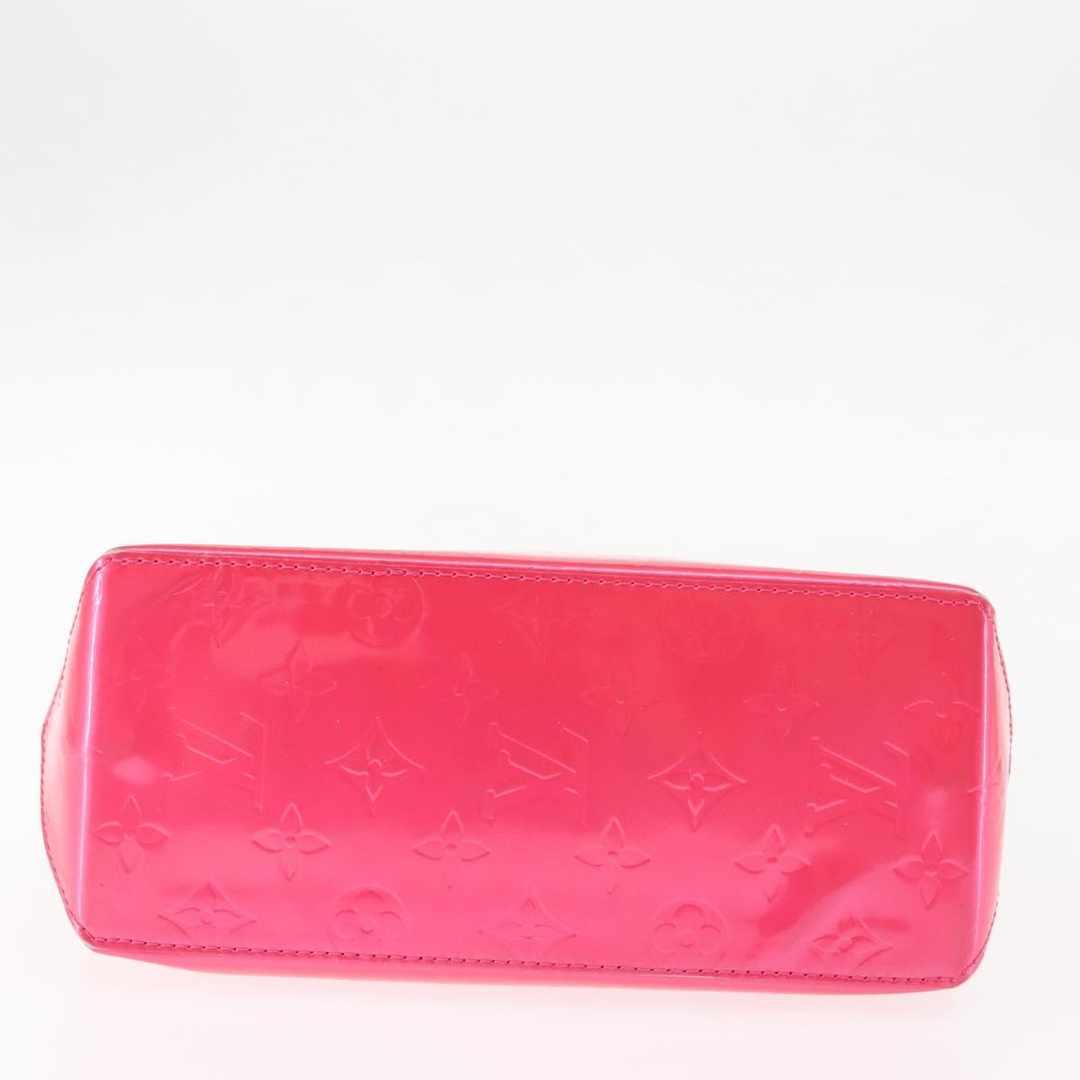 LOUIS VUITTON Monogram Vernis Reade PM Bag Fuchsia Pink M91221 LV Auth 147256