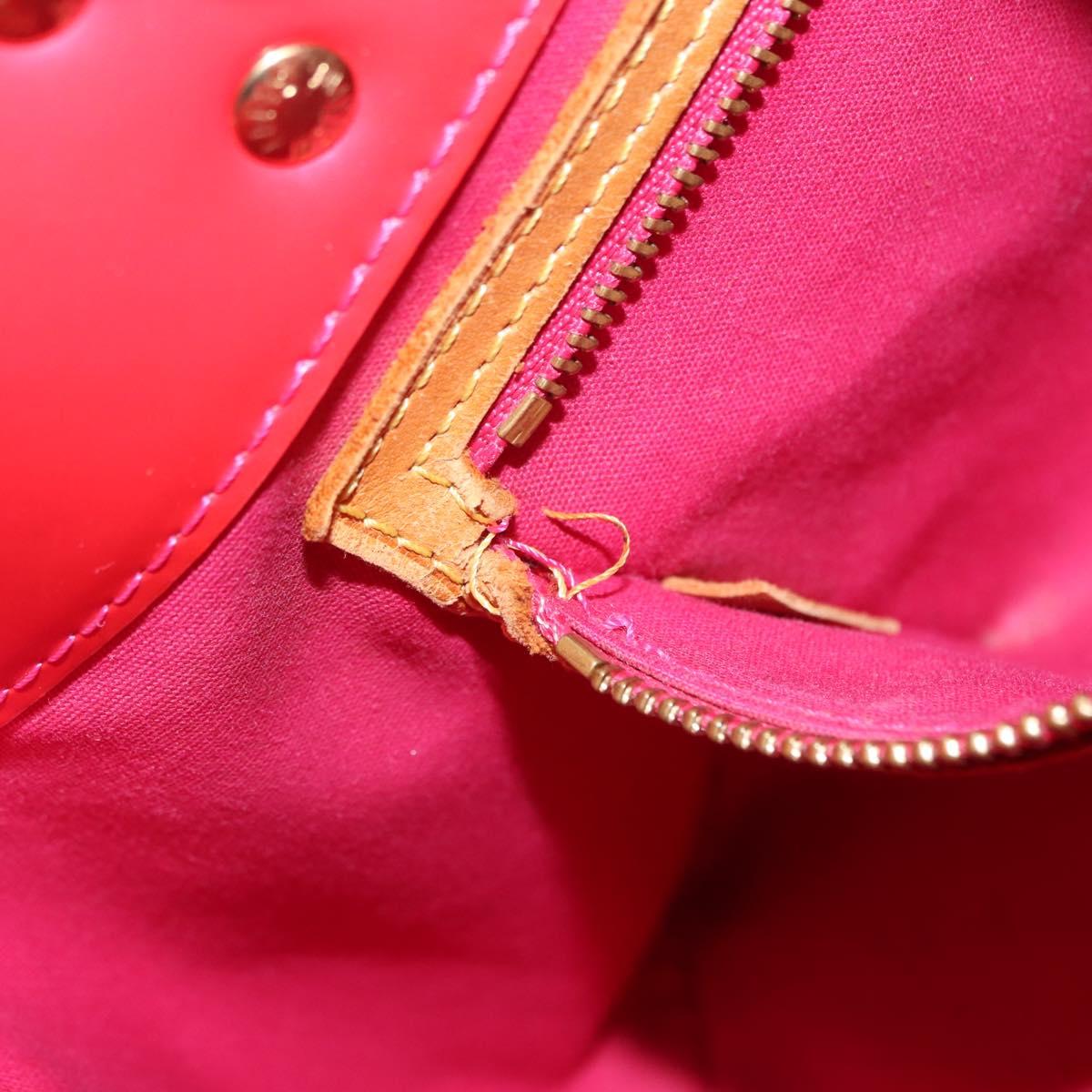 LOUIS VUITTON Monogram Vernis Reade PM Bag Fuchsia Pink M91221 LV Auth 147256