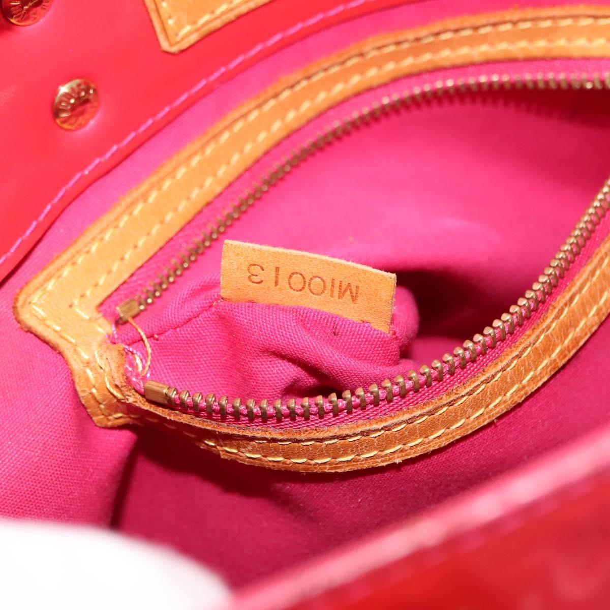 LOUIS VUITTON Monogram Vernis Reade PM Bag Fuchsia Pink M91221 LV Auth 147256