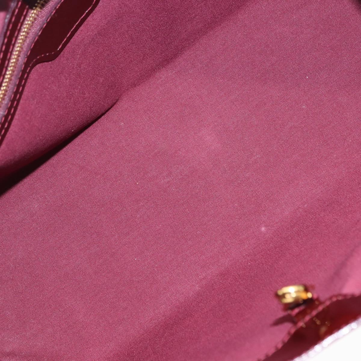 LOUIS VUITTON Monogram Vernis Wilshire PM Bag Rouge Favist M91644 LV Auth 147257