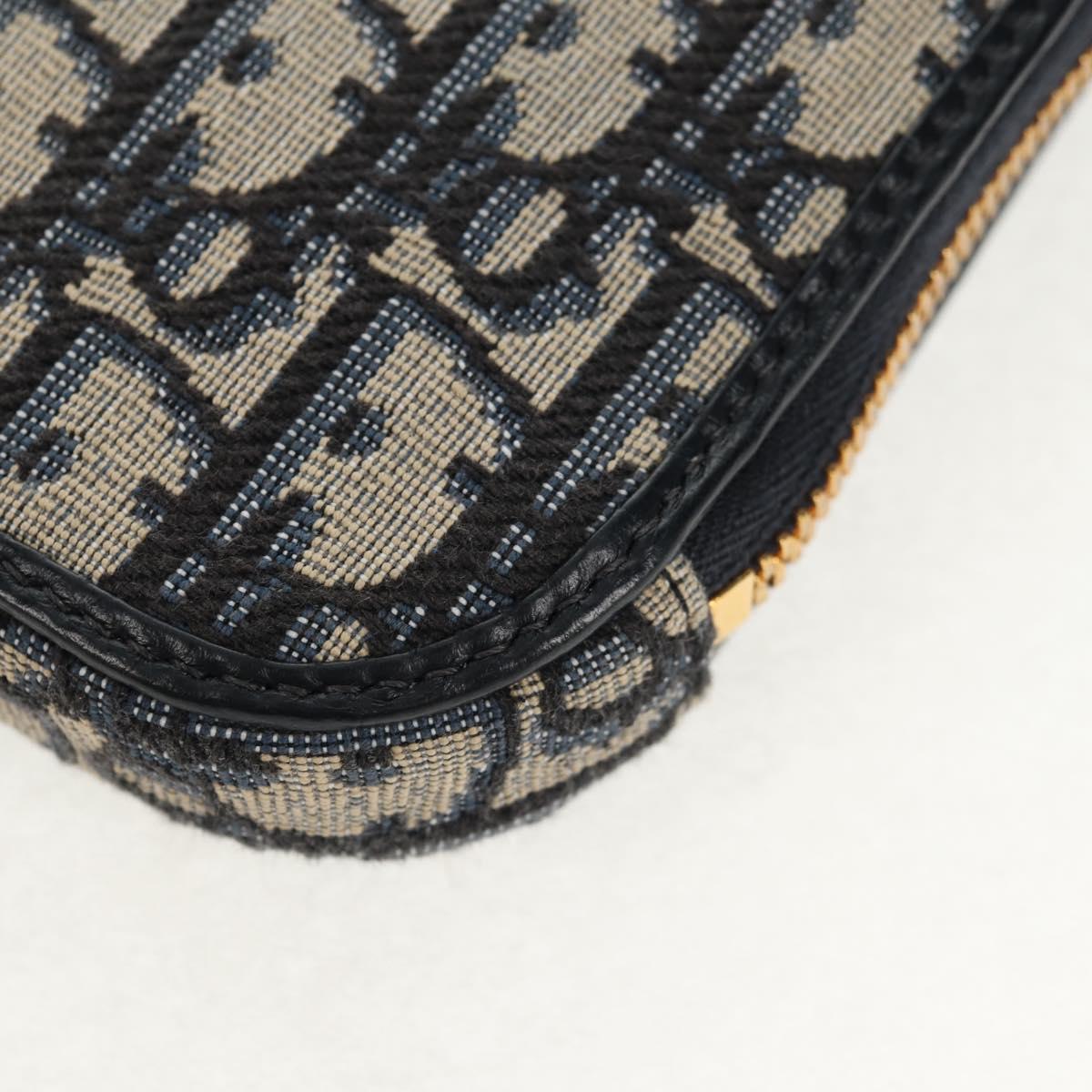 Christian Dior Trotter Canvas Dior 30 Montaigne Chain Pouch Navy Auth 147260M