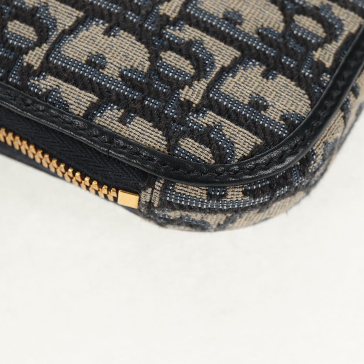 Christian Dior Trotter Canvas Dior 30 Montaigne Chain Pouch Navy Auth 147260M