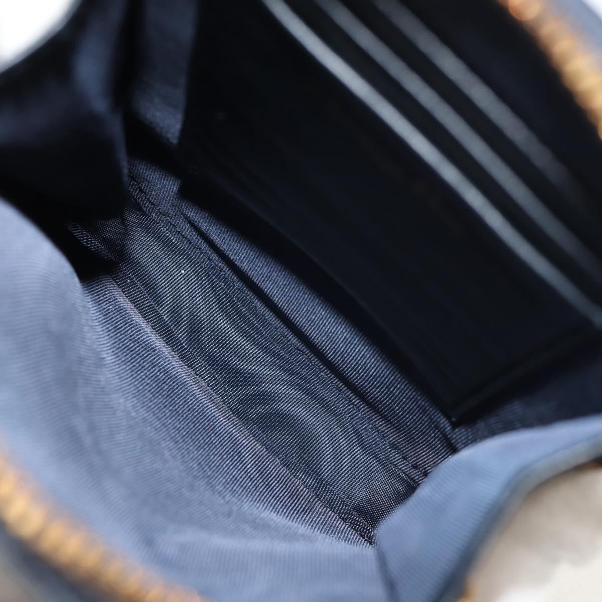 Christian Dior Trotter Canvas Dior 30 Montaigne Chain Pouch Navy Auth 147260A