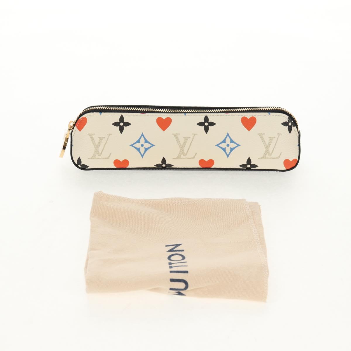 LOUIS VUITTON Monogram Game On Trousse Elizabeth Pen Case GI0585 LV Auth 147261M