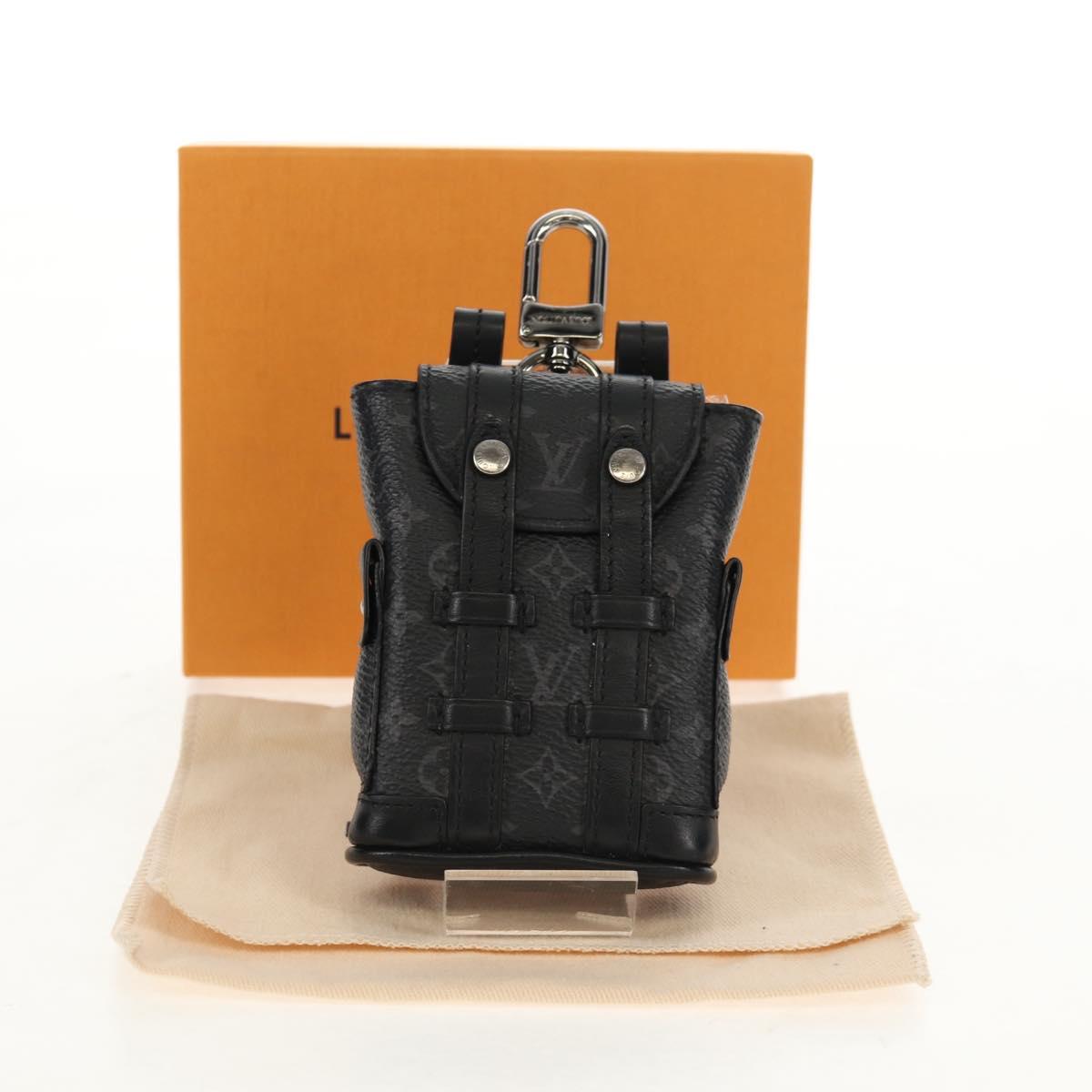 LOUIS VUITTON Monogram Eclipse Bijoux Sac Mini Christopher M77166 Auth 147262M