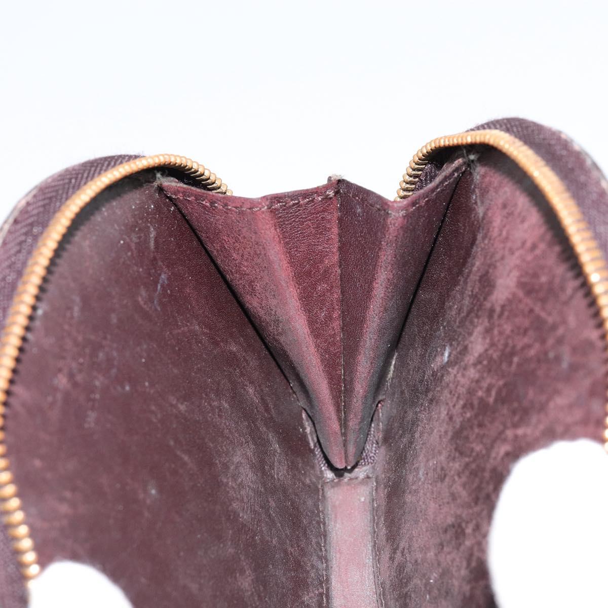 LOUIS VUITTON Vernis Porte Monnaie Ecruil Coin Purse Amarante M91386 Auth 147263