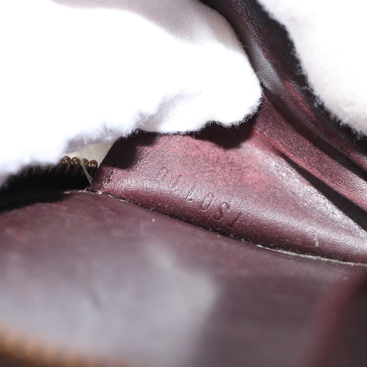 LOUIS VUITTON Vernis Porte Monnaie Ecruil Coin Purse Amarante M91386 Auth 147263