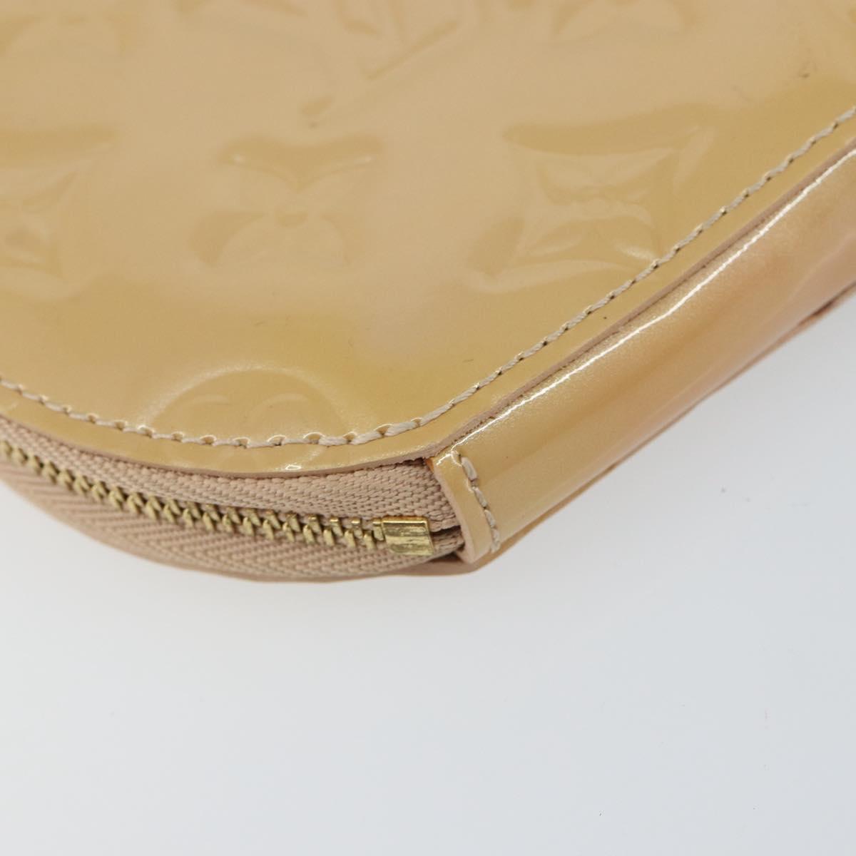 LOUIS VUITTON Vernis Porte Monnaie Oiseaux Rose flow Lantern M91388 Auth 147264