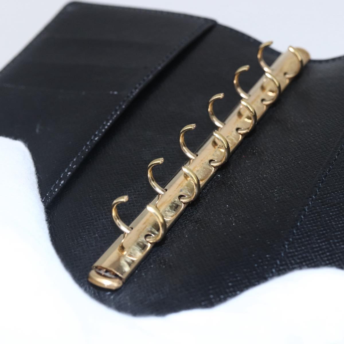 LOUIS VUITTON Epi Agenda PM Day Planner Cover Black R20052 LV Auth 147269