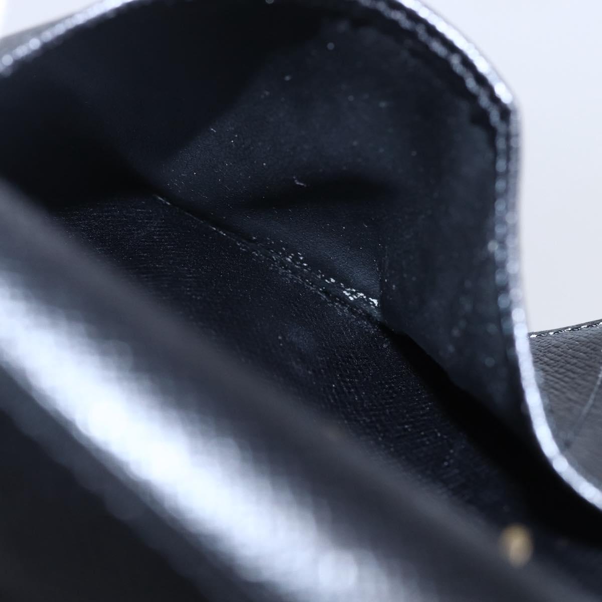 LOUIS VUITTON Epi Agenda PM Day Planner Cover Black R20052 LV Auth 147269