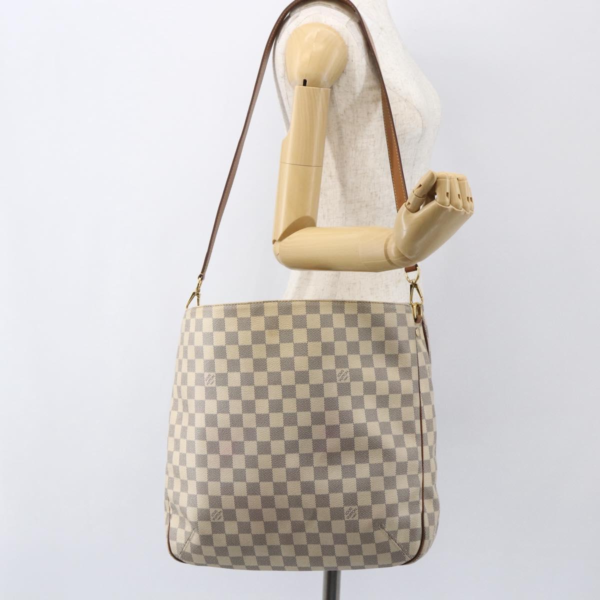 LOUIS VUITTON Damier Azur Sophie Shoulder Bag 2way N41216 LV Auth 147285A