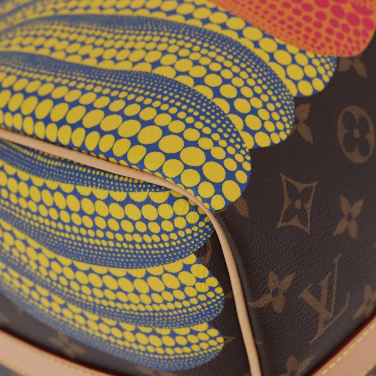 LOUIS VUITTON Yayoi Kusama Keepall Bandouliere 45 Bag M46441 LV Auth 147286SM