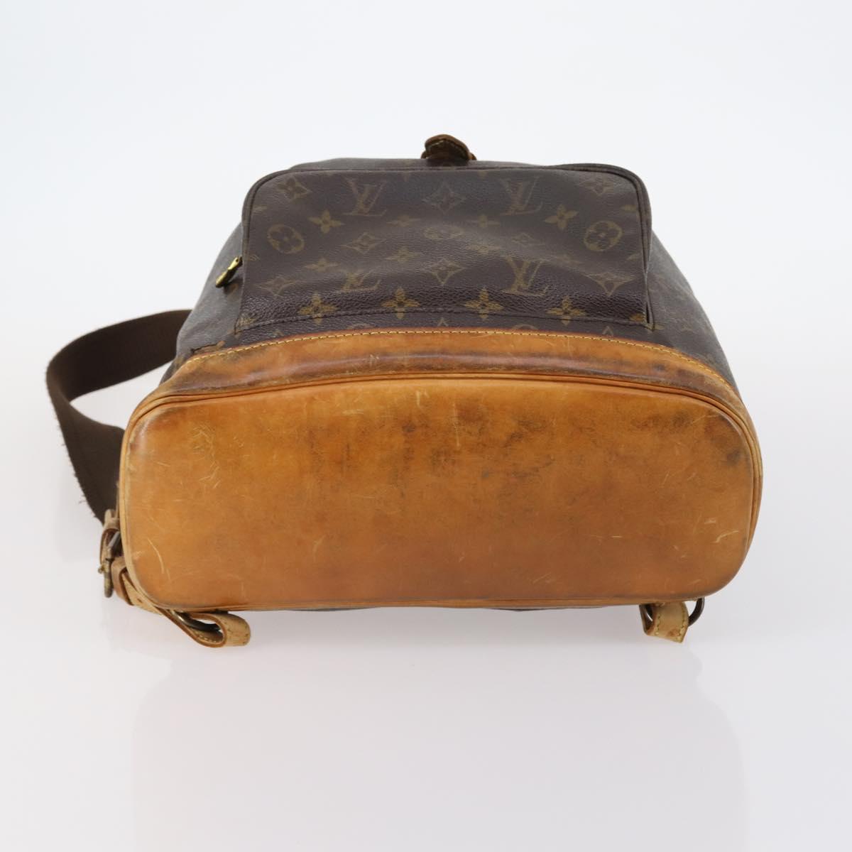 LOUIS VUITTON Monogram Montsouris GM Backpack M51135 LV Auth 147333