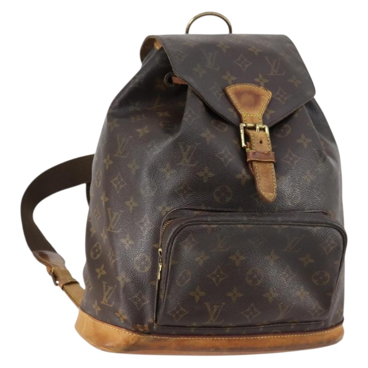 LOUIS VUITTON Monogram Montsouris GM Backpack M51135 LV Auth 147333