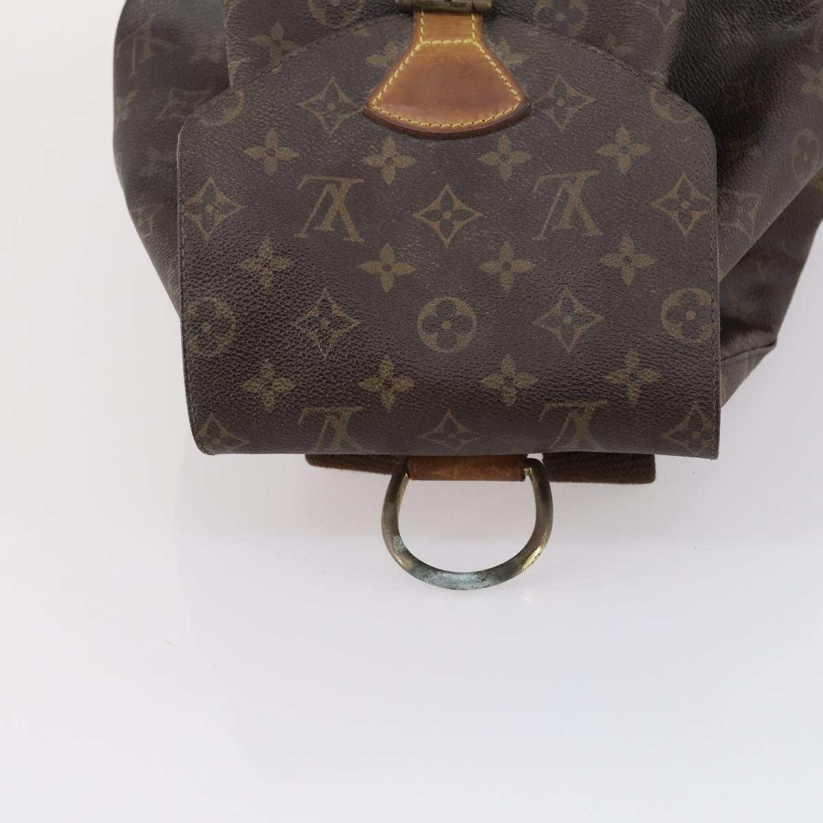 LOUIS VUITTON Monogram Montsouris GM Backpack M51135 LV Auth 147334