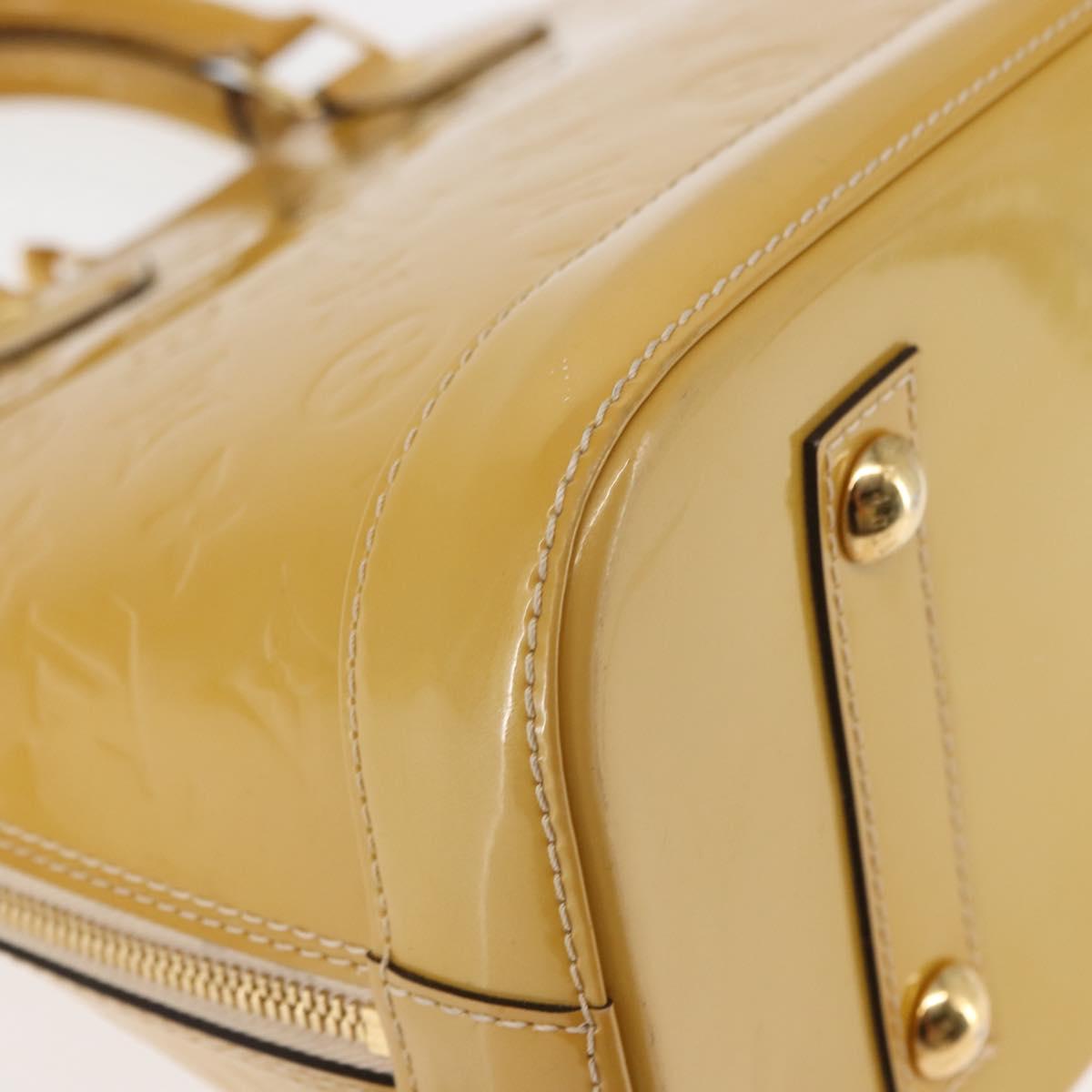 LOUIS VUITTON Vernis Alma PM Hand Bag 2way Rose Florentin M90170 Auth 147339