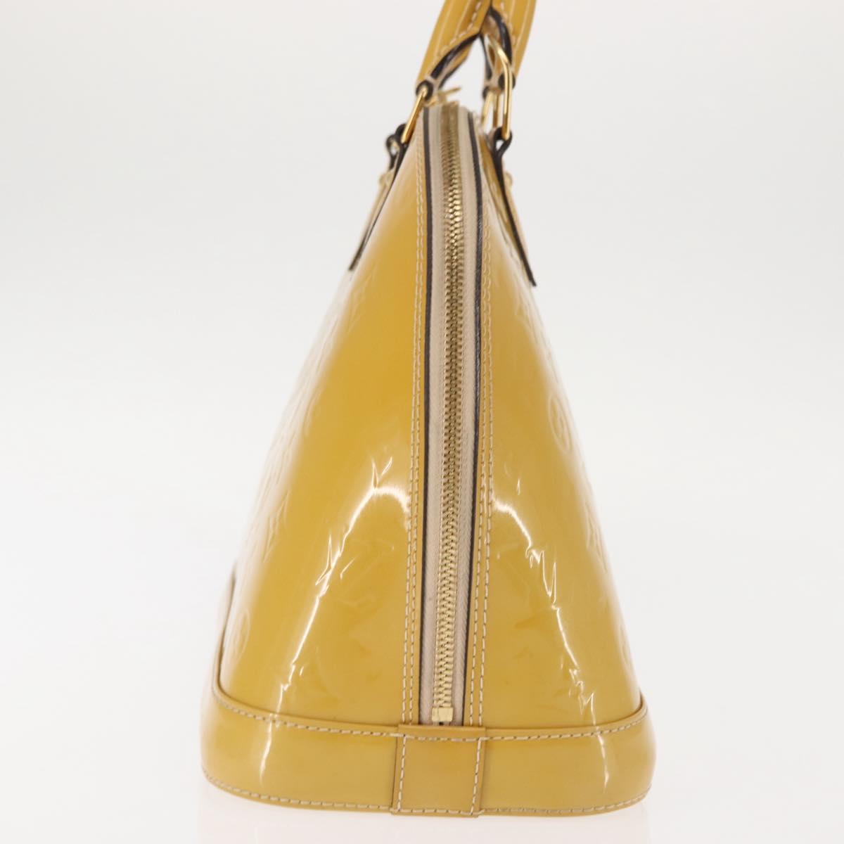 LOUIS VUITTON Vernis Alma PM Hand Bag 2way Rose Florentin M90170 Auth 147339