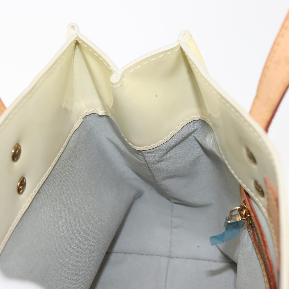 LOUIS VUITTON Monogram Vernis Reade PM Hand Bag Perle M91336 LV Auth 147341