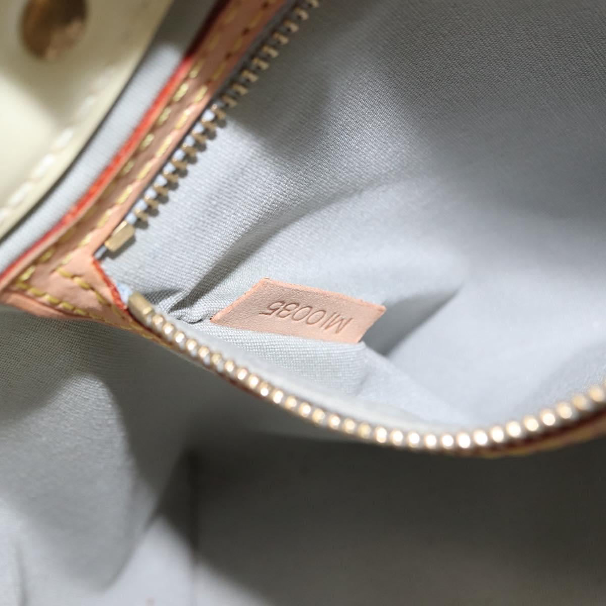 LOUIS VUITTON Monogram Vernis Reade PM Hand Bag Perle M91336 LV Auth 147341