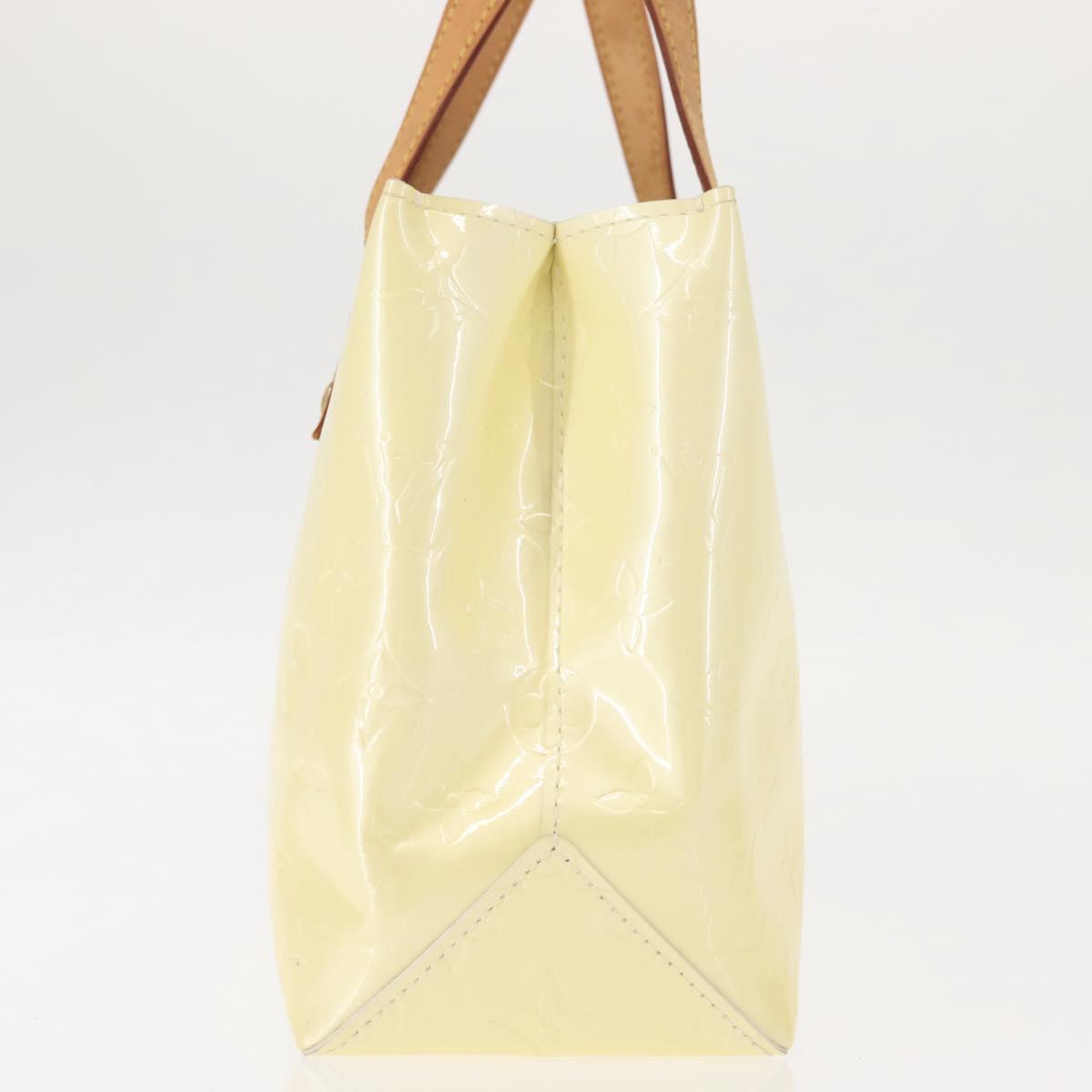 LOUIS VUITTON Monogram Vernis Reade PM Hand Bag Perle M91336 LV Auth 147341