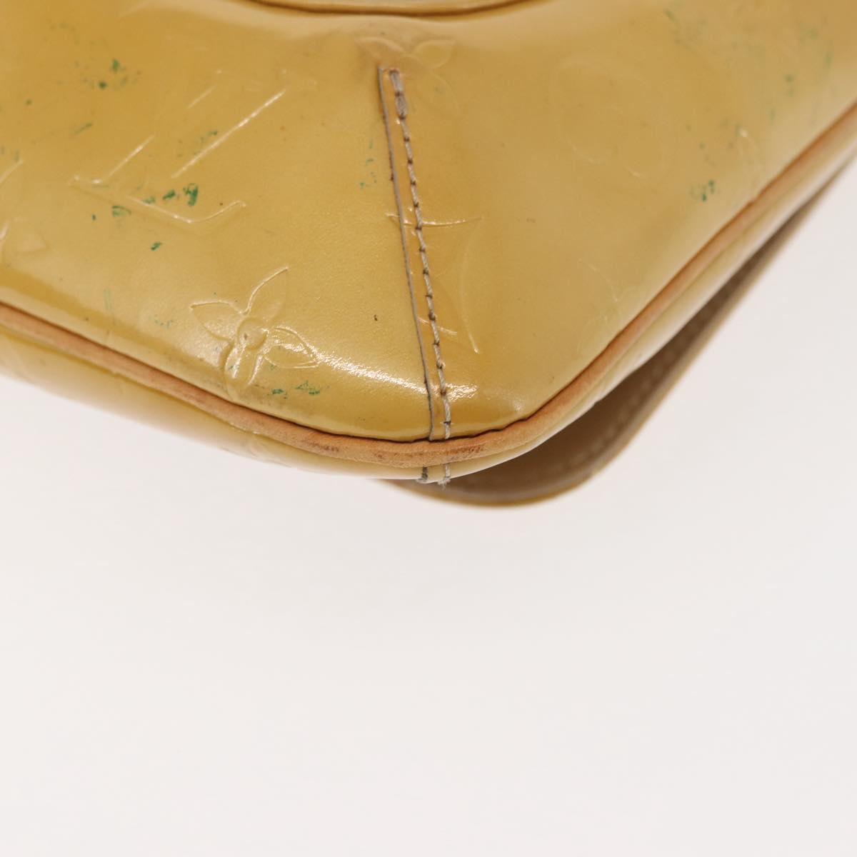 LOUIS VUITTON Monogram Vernis Thompson Street Bag Beige M91301 LV Auth 147342