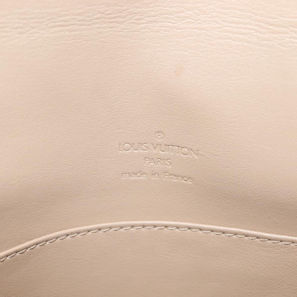 LOUIS VUITTON Monogram Vernis Thompson Street Bag Beige M91301 LV Auth 147342