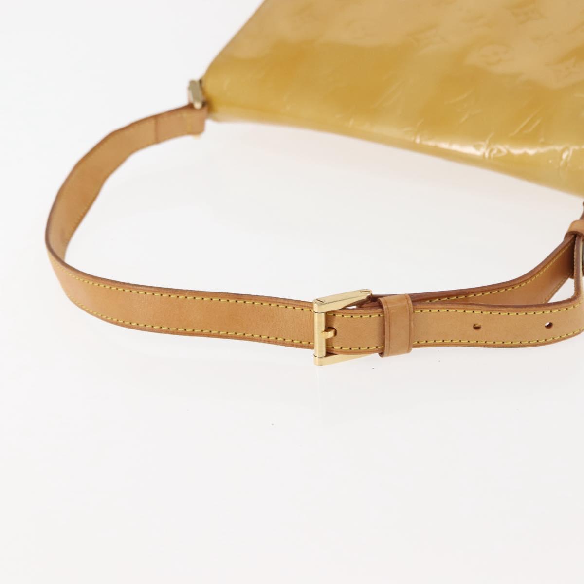 LOUIS VUITTON Monogram Vernis Thompson Street Bag Beige M91301 LV Auth 147342