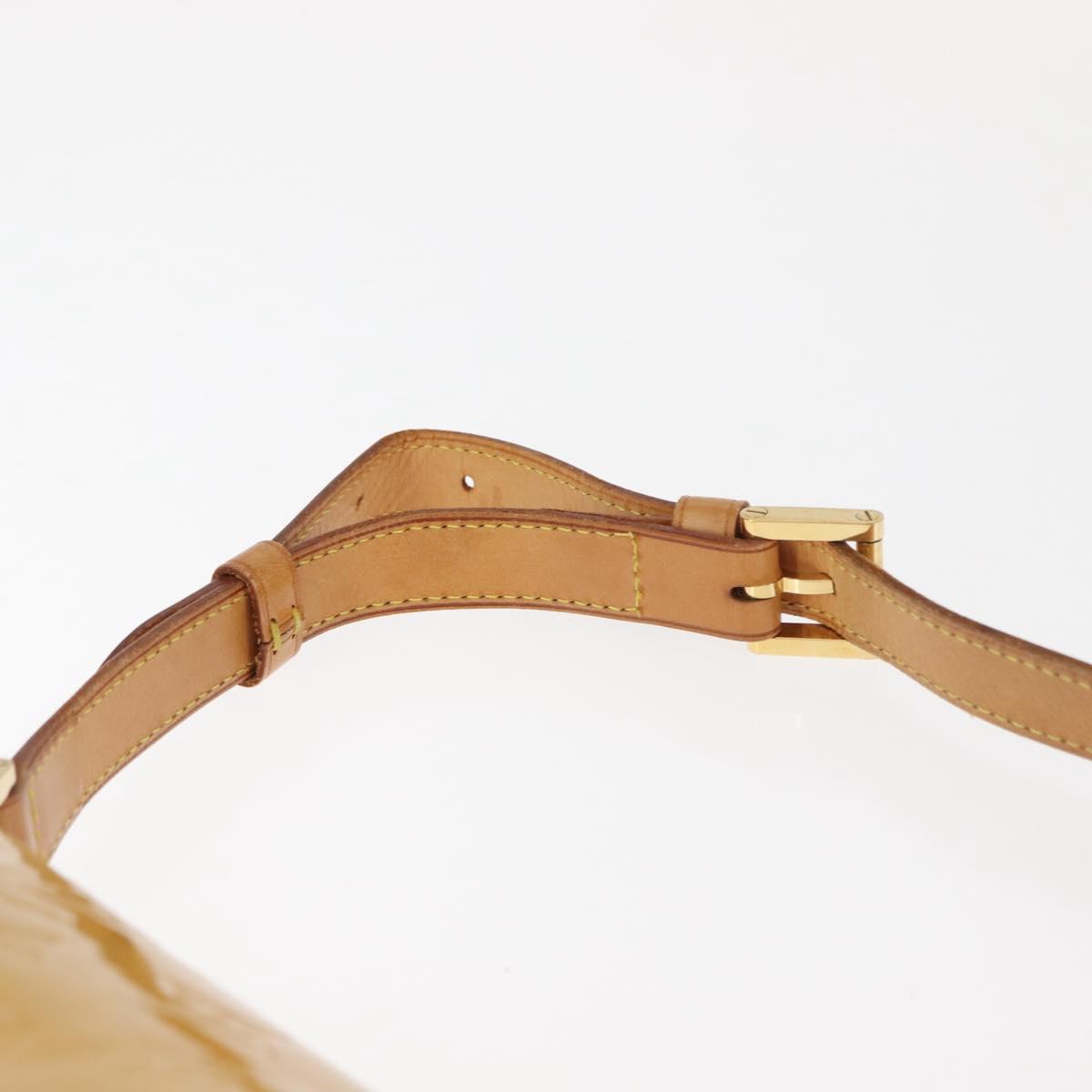 LOUIS VUITTON Monogram Vernis Thompson Street Bag Beige M91301 LV Auth 147342