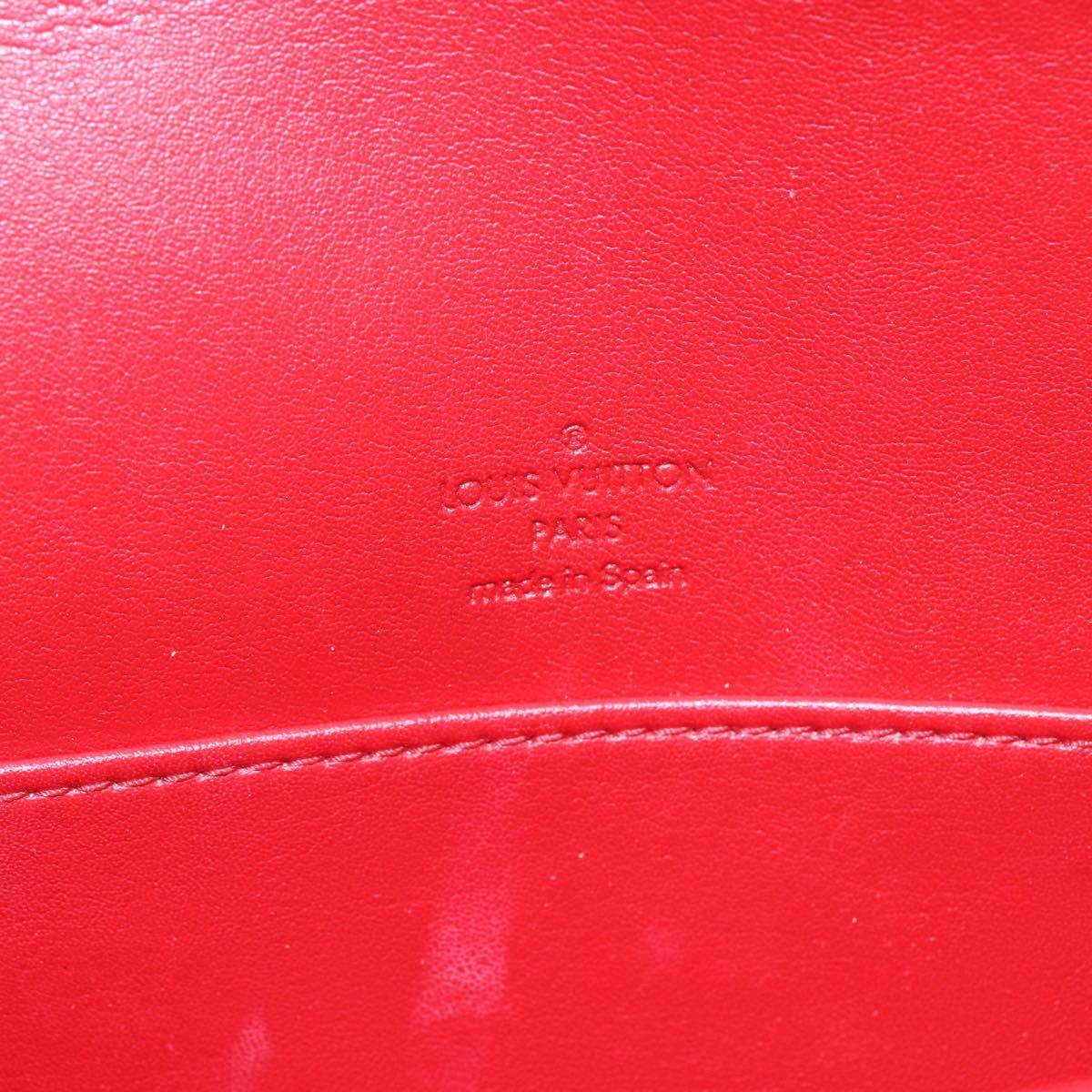 LOUIS VUITTON Monogram Vernis Thompson Street Bag Red Rouge M91094 Auth 147343
