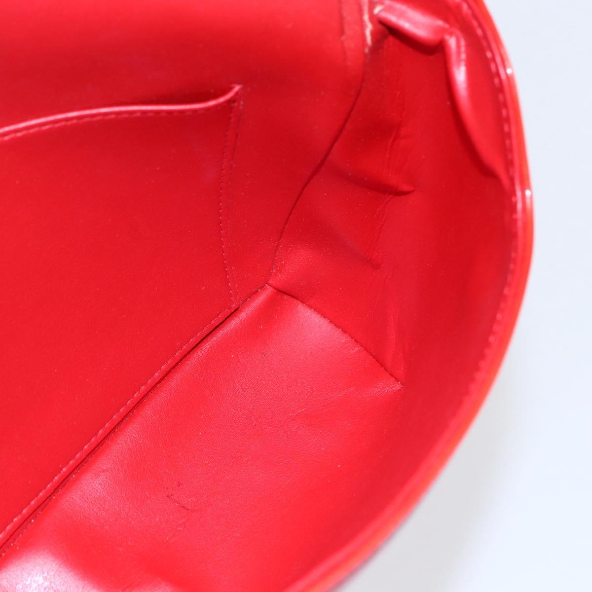 LOUIS VUITTON Monogram Vernis Thompson Street Bag Red Rouge M91094 Auth 147343