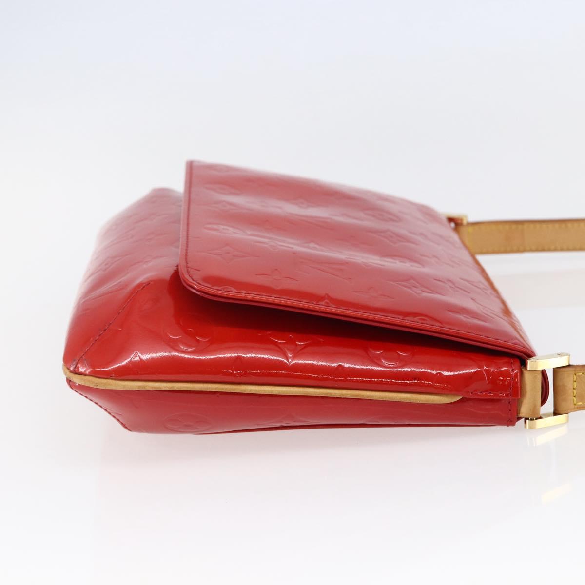 LOUIS VUITTON Monogram Vernis Thompson Street Bag Red Rouge M91094 Auth 147343