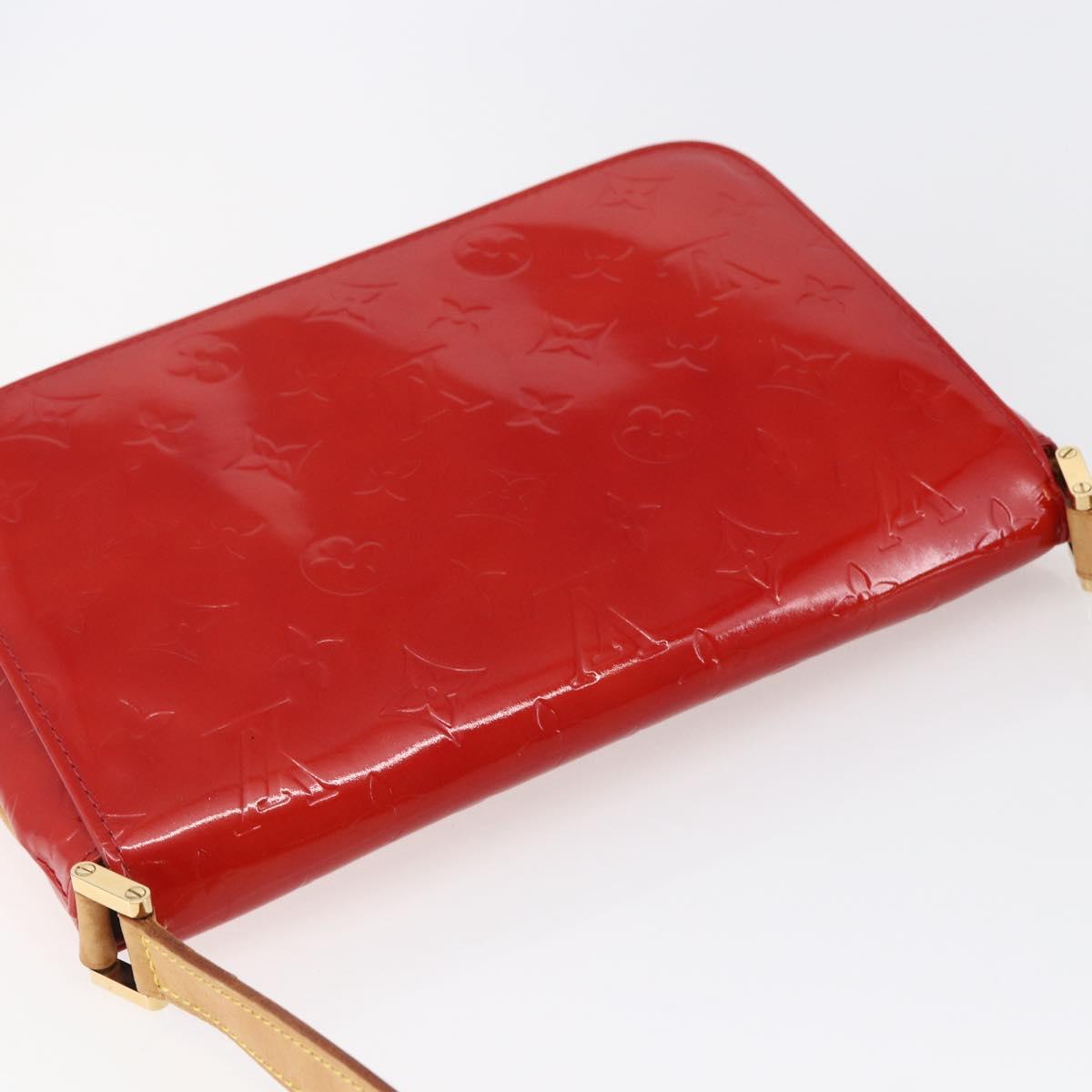 LOUIS VUITTON Monogram Vernis Thompson Street Bag Red Rouge M91094 Auth 147343