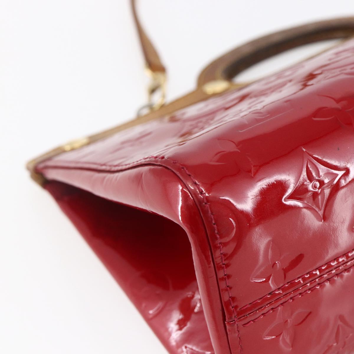 LOUIS VUITTON Monogram Vernis Roxbury Drive Bag Pomme D'amour M91987 Auth 147344